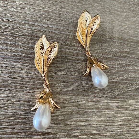 Vintage style drop earrings M127 - Picture 3 of 5